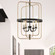 Kearney 4-Light Pendant in Vintage Black with Warm Brass (128|3-8072-4-51)