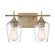 Octave 2-Light Bathroom Vanity Light in Warm Brass (128|8-4030-2-322)