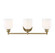Melrose 3-Light Bathroom Vanity Light in Warm Brass (128|8-6836-3-322)