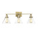 Drake 3-Light Bathroom Vanity Light in Warm Brass (128|8-9130-3-322)