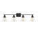 Drake 4-Light Bathroom Vanity Light in Black (128|8-9130-4-BK)