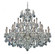 Century 28 Light 120V Chandelier in Black Pearl with Clear Heritage Handcut Crystal (168|1718-49)