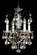 New Orleans 4 Light 120V Chandelier in Black Pearl with Clear Heritage Handcut Crystal (168|3648-49H)