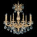 Milano 9 Light 120V Chandelier in Parchment Gold with Clear Crystals from Swarovski (168|5679-27S)