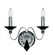 Jasmine 2 Light 120V Wall Sconce in Polished Silver with Clear Optic Crystal (168|9672-40CL)