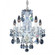 Sterling 5 Light 120V Chandelier in Polished Silver with Clear Heritage Handcut Crystal (168|2999-40H)