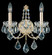 Century 2 Light 120V Wall Sconce in French Gold with Clear Heritage Handcut Crystal (168|1702-26)