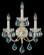 Century 3 Light 120V Wall Sconce in Antique Silver with Clear Heritage Handcut Crystal (168|1703-48)