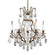 Renaissance 7 Light 120V Chandelier in Heirloom Bronze with Clear Crystals from Swarovski (168|3770-76S)