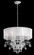 Filigrae 6 Light 120V Chandelier in Antique Silver with Clear Heritage Handcut Crystal and White S (168|FE7066N-48H1)