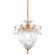 Bagatelle 1 Light 120V Mini Pendant in French Gold with Clear Crystals from Swarovski (168|1241-26S)