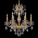 Milano 6 Light 120V Chandelier in Etruscan Gold with Clear Crystals from Swarovski (168|5676-23S)