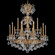 Milano 15 Light 120V Chandelier in Etruscan Gold with Clear Crystals from Swarovski (168|5686-23S)