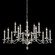 Modique 15 Light 120V Chandelier in Ferro Black with Heritage Handcut Crystal (168|MD1015N-59H)