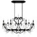 Renaissance 12 Light 120V Chandelier in Black with Clear Crystals from Swarovski (168|3795N-51S)