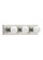Center Stage traditional 3-light indoor dimmable bath vanity wall sconce in brushed stainless silver (38|4737-98)