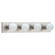 Center Stage traditional 4-light indoor dimmable bath vanity wall sconce in brushed stainless silver (38|4738-98)