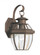 Lancaster traditional 1-light outdoor exterior small wall lantern sconce in antique bronze finish wi (38|8037-71)