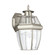 Lancaster traditional 1-light outdoor exterior medium wall lantern sconce in antique brushed nickel (38|8038-965)