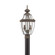 Lancaster traditional 2-light outdoor exterior post lantern in antique bronze finish with clear curv (38|8229-71)