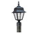 Polycarbonate Outdoor traditional 1-light outdoor exterior medium post lantern in black finish with (38|8255-12)