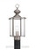 Jamestowne transitional 1-light outdoor exterior post lantern in antique brushed nickel silver finis (38|8257-965)