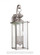 Jamestowne transitional 2-light outdoor exterior wall lantern in antique brushed nickel silver finis (38|8468-965)