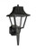 Polycarbonate Outdoor traditional 1-light outdoor exterior medium wall lantern sconce in black finis (38|8720-32)
