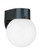 Outdoor Wall traditional 1-light outdoor exterior wall lantern sconce in black finish with white gla (38|8753-34)