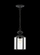 Classico traditional 1-light outdoor exterior semi-flush convertible ceiling pendant in black finish (38|6008-12)