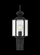 Classico traditional 1-light outdoor exterior post lantern in black finish with clear beveled glass (38|8209-12)
