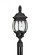 Wynfield traditional 2-light outdoor exterior post lantern in black finish with clear beveled glass (38|82200-12)