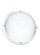 Bayside traditional 1-light outdoor exterior wall or ceiling mount in white finish with frosted whit (38|83057-15)
