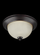 Geary transitional 3-light indoor dimmable ceiling flush mount fixture in bronze finish with amber s (38|77065-710)