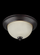 Geary transitional 3-light indoor dimmable ceiling flush mount fixture in bronze finish with amber s (38|77065-710)