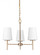 Driscoll contemporary 3-light indoor dimmable ceiling chandelier pendant light in satin brass gold f (38|3140403-848)