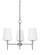 Driscoll contemporary 3-light indoor dimmable ceiling chandelier pendant light in brushed nickel sil (38|3140403-962)