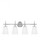 Driscoll contemporary 4-light indoor dimmable bath vanity wall sconce in chrome silver finish with c (38|4440404-05)