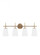Driscoll contemporary 4-light indoor dimmable bath vanity wall sconce in satin brass gold finish wit (38|4440404-848)