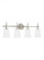 Driscoll contemporary 4-light indoor dimmable bath vanity wall sconce in brushed nickel silver finis (38|4440404-962)