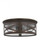 Outdoor Ceiling traditional 2-light outdoor exterior ceiling flush mount in antique bronze finish wi (38|7821402-71)