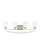 Hanford traditional 4-light indoor dimmable bath vanity wall sconce in brushed nickel silver finish (38|4424504-962)