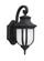 Childress traditional 1-light outdoor exterior small wall lantern sconce in black finish with satin (38|8536301-12)
