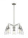 Belton transitional 5-light indoor dimmable ceiling chandelier pendant light in brushed nickel silve (38|3114505-962)