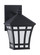 Herrington transitional 1-light outdoor exterior small wall lantern sconce in black finish with etch (38|89131-12)
