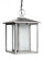 Hunnington contemporary 1-light outdoor exterior pendant in weathered pewter grey finish with undefi (38|69029-57)