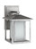 Hunnington contemporary 1-light outdoor exterior small wall lantern in weathered pewter grey finish (38|89029-57)