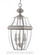 Lancaster traditional 3-light LED outdoor exterior pendant in antique brushed nickel silver finish w (38|6039EN-965)
