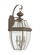 Lancaster traditional 3-light LED outdoor exterior wall lantern sconce in antique bronze finish with (38|8040EN-71)