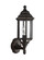 Sevier traditional 1-light outdoor exterior small uplight outdoor wall lantern sconce in antique bro (38|8538701-71)